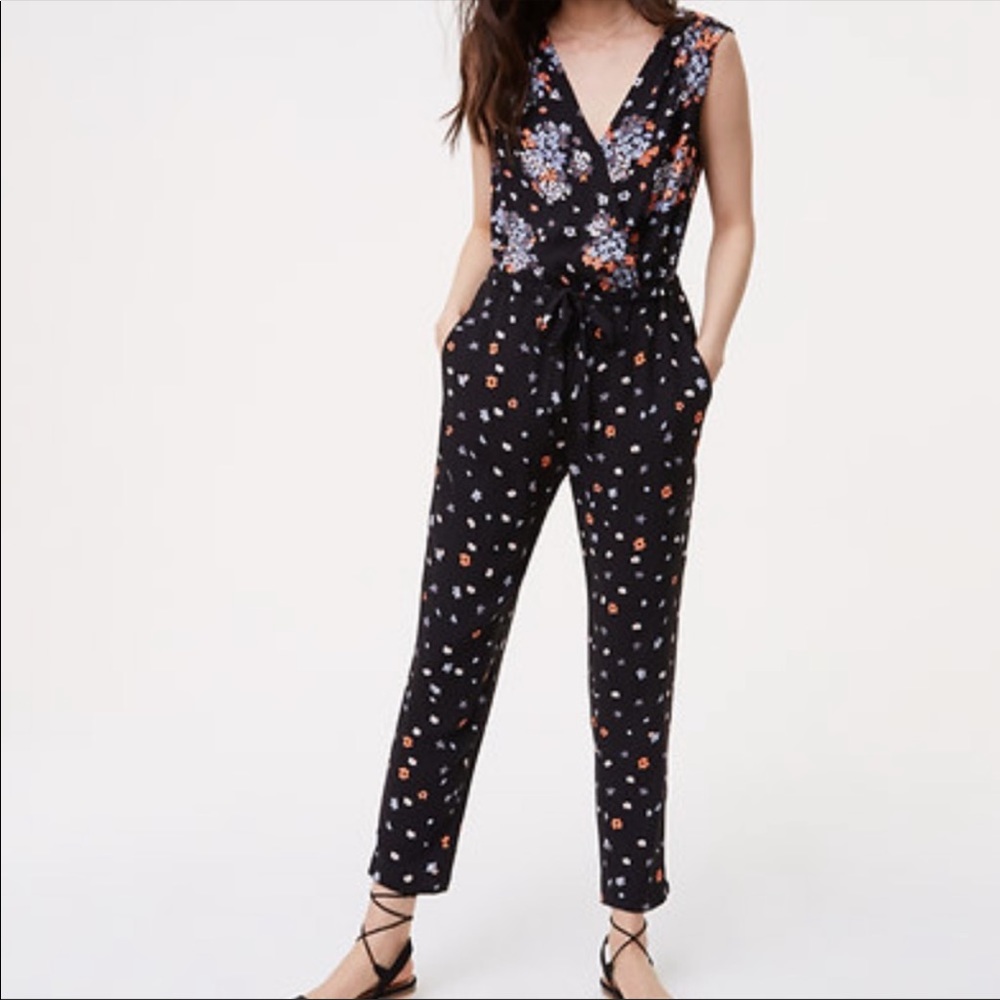 Loft flower jumpsuit